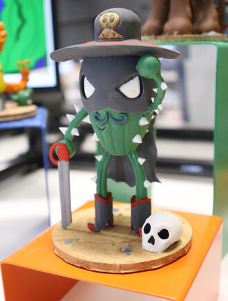 3D print of cactus bandit figurine