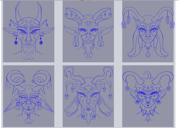 Sorcerer Face Options Sorcerer Face Options